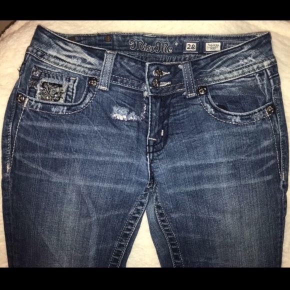 Miss Me Bootcut | Size 28 | Lace Embellished - Picture 3 of 7